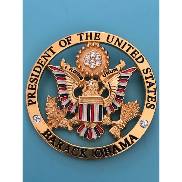 Rare Barack Obama Inaugural Pin - By Ann Hand - Picture 2 of 6